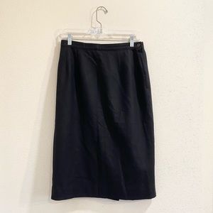 Vintage Pendleton Black A-Line Wool Skirt
